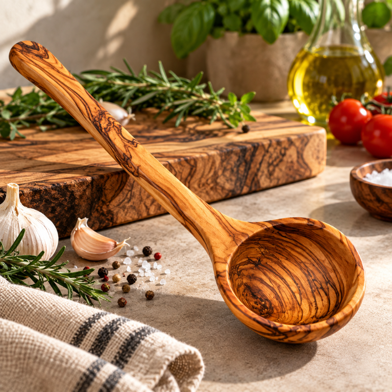 Küchenutensilien-Set aus Olivenholz – 7-teilig