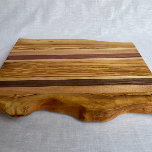 Handmade Olive Wood Cutting Board Athena | 5 Hardwoods
